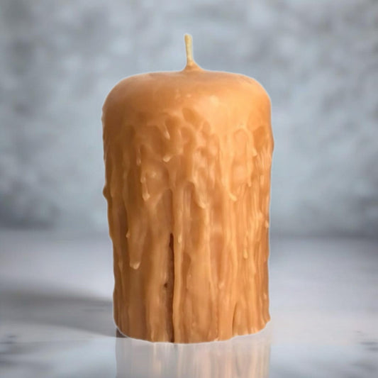 Beeswax Pillar Candle | Gothic | 14cm