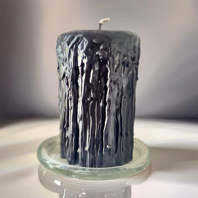 Beeswax Pillar Candle | Gothic | 14cm